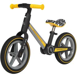 Skiddoü Ronny Gelb faltbares Laufrad für Kinder bis 30 kg Aluminiumrahmen Kinderrad verstellbar Rad Balance Lernhilfe