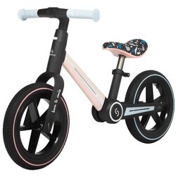 Skiddoü Ronny Rosa faltbares Laufrad für Kinder bis 30 kg Aluminiumrahmen Kinderrad verstellbar Rad Balance Lernhilfe