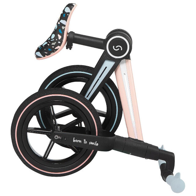 Skiddoü Ronny Rosa faltbares Laufrad für Kinder bis 30 kg Aluminiumrahmen Kinderrad verstellbar Rad Balance Lernhilfe
