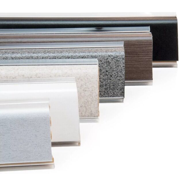 Küchenleisten (Wandabschlussleisten) + Sockelleisten in versch. Farben (A-Ware)