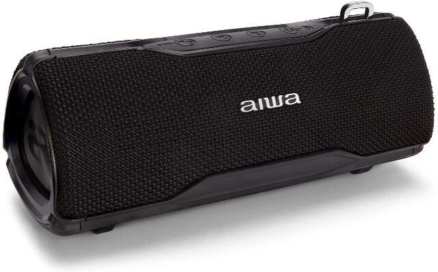 Aiwa BST-500BK schwarz Bluetooth Lautsprecher Boombox TWS, IP67, 12W, Hyperbass, Freisprechfunktion