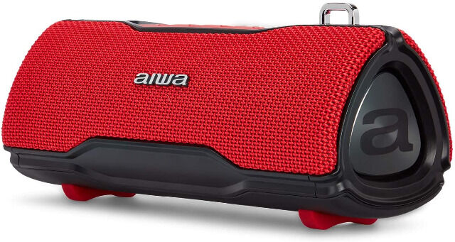 Aiwa BST-500RD Rot Bluetooth Lautsprecher Boombox TWS, IP67, 12W, Hyperbass, Freisprechfunktion