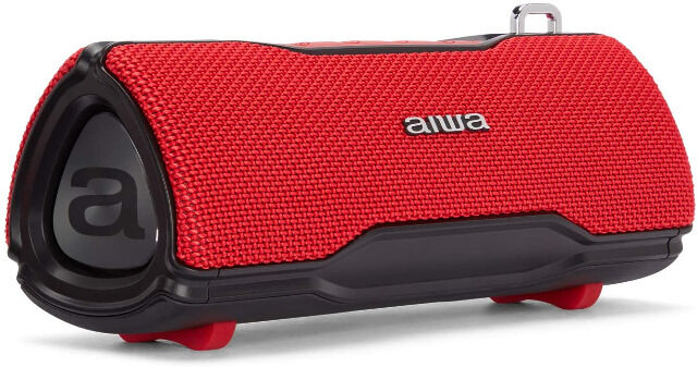 Aiwa BST-500RD Rot Bluetooth Lautsprecher Boombox TWS, IP67, 12W, Hyperbass, Freisprechfunktion