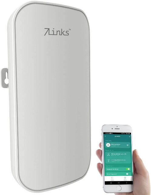 7links WLR-1230 WLAN-Repeater Outdoor Garten Empfang Verstärker Smart-Life-System App Elesion WiFi Internet Außenbereich Reichweite Wireless