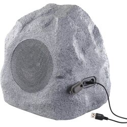 auvisio Gartenlautsprecher MSS-430.rock Garten- und Outdoor-Lautsprecher Stein Optik Bluetooth Boxen Speaker HiFi Audio Anlage Sound Musik 