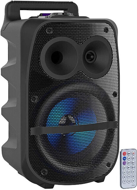 auvisio Partylautsprecher PMA-950.k PA-Partyanlage Bluetooth MP3 USB SD Karaoke Audio HiFi Mikrofon Bassbox Feier Musikbox Subwoofer Karaoke