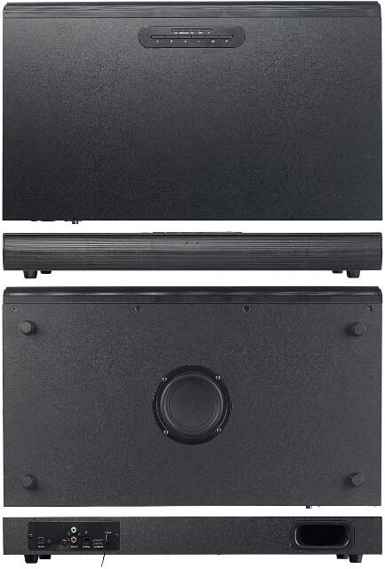 auvisio Soundbar MSX-700.dig 2.1-Soundbase mit integriertem Subwoofer Bluetooth Bassbox TV Fernseher Soundbox Heimkino Lautsprecher 