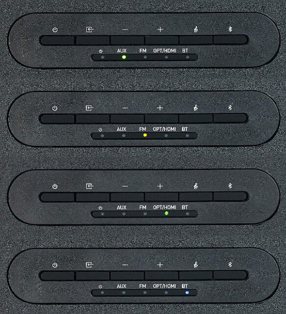 auvisio Soundbar MSX-700.dig 2.1-Soundbase mit integriertem Subwoofer Bluetooth Bassbox TV Fernseher Soundbox Heimkino Lautsprecher 