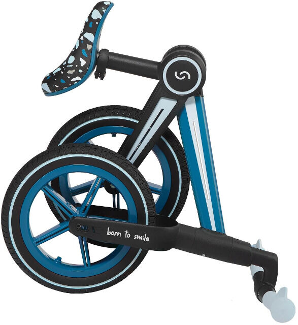Skiddoü Ronny Blau faltbares Laufrad für Kinder bis 30 kg Aluminiumrahmen Kinderrad verstellbar Rad Balance Lernhilfe
