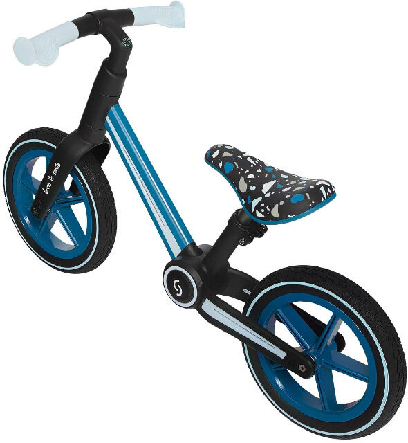 Skiddoü Ronny Blau faltbares Laufrad für Kinder bis 30 kg Aluminiumrahmen Kinderrad verstellbar Rad Balance Lernhilfe