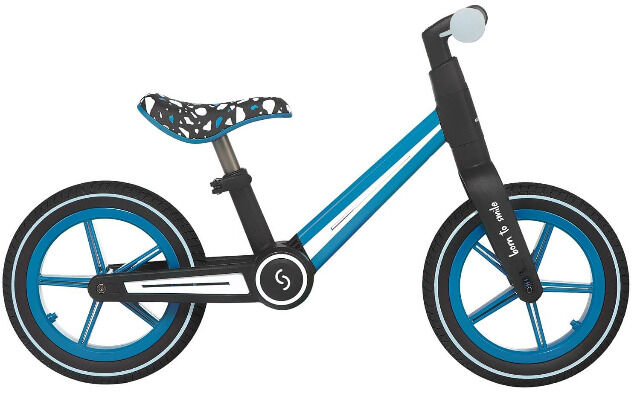 Skiddoü Ronny Blau faltbares Laufrad für Kinder bis 30 kg Aluminiumrahmen Kinderrad verstellbar Rad Balance Lernhilfe