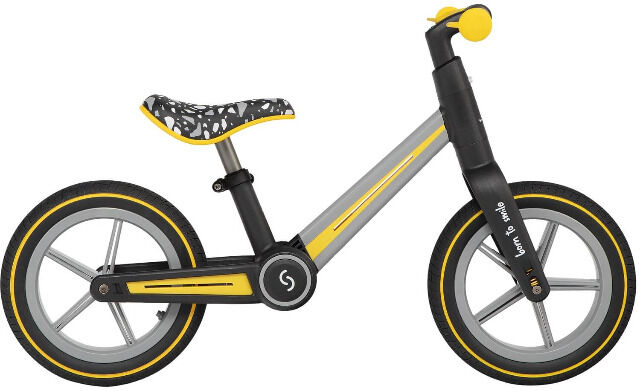 Skiddoü Ronny Gelb faltbares Laufrad für Kinder bis 30 kg Aluminiumrahmen Kinderrad verstellbar Rad Balance Lernhilfe