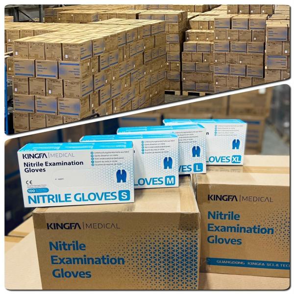 Nitrilhandschuhe Nitril Handschuhe, DIN EN ISO 13485, EN 455, DIN EN ISO 374 1-5:2016, DIN EN 1186