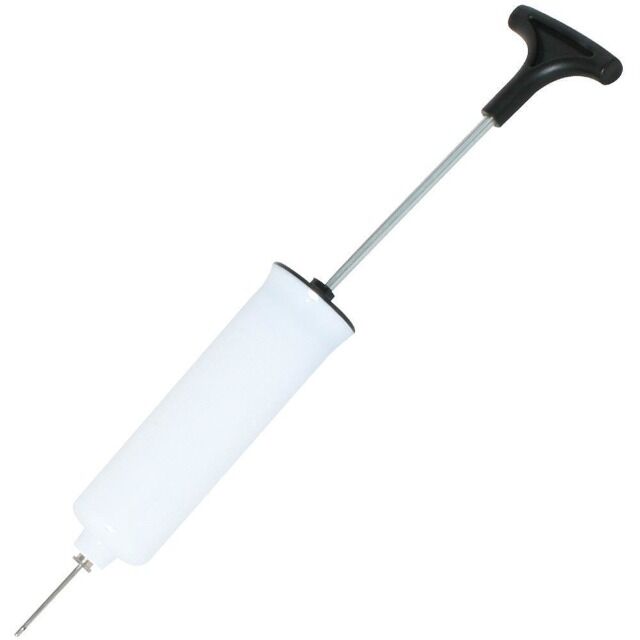 Ballpumpe Mini inkl. Nadel - Ersatzventil weiß Fußball Volleyball Handball Basketball