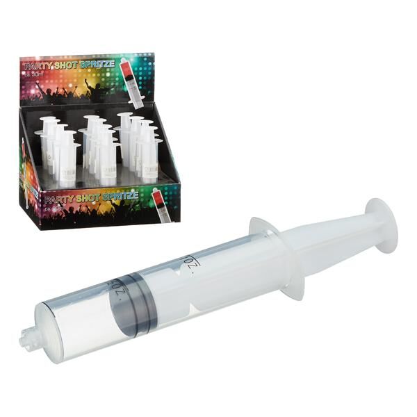 Party Shot Spritze, ca. 30 ml Sommerspaß im Display Trinkspiel