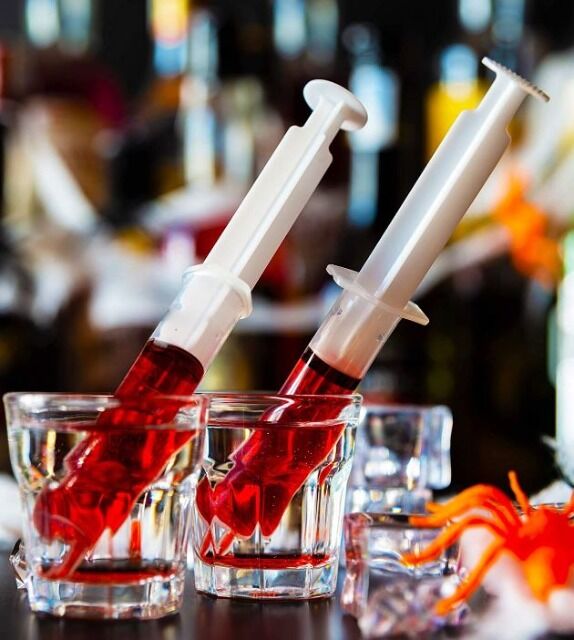 Party Shot Spritze, ca. 30 ml Sommerspaß im Display Trinkspiel
