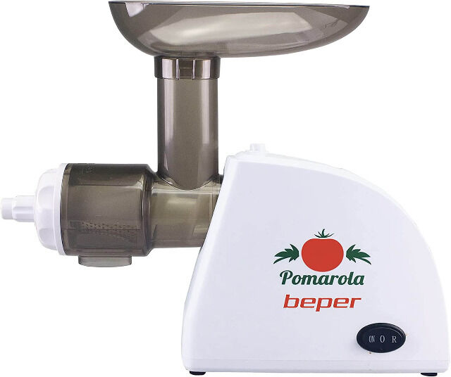 Beper BP.720 elektrische Tomaten Saftpresse Tomatenpresse Entsafter Tomatensauce Vitaminschonend Gemüsepresse Saft 