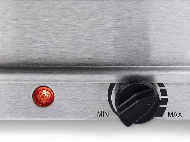 BEPER P101TEM001 Buffetwärmer aus Stahl/Kunststoff Essenswärmer Warmhalter Warmhalteplatte Wärmeplatte Chafing Dish