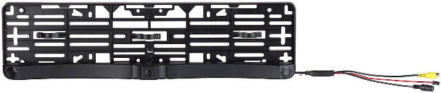 Lescars Rückfahrkamera PA-470 Funk Nummernschild, Einparkhilfe, kabellos, LCD-Farbmonitor