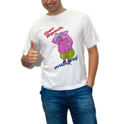 2 Paletten Retro Fun T-Shirt mit Motivdruck, 100% BW, f Party Schlager, Fasching