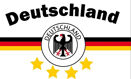 Flagge Deutschland 17 WEISS 4 STERNE 90 x 150 cm mit 2 Messingösen Die Mannschaft Weltmeisterschaft Fanratikel Fahnen Nationalmannschaft
