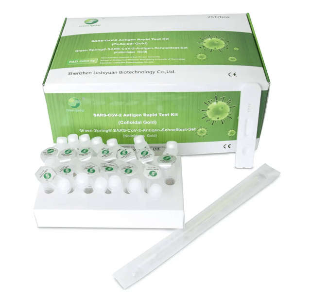 Greenspring 4 IN 1 COVID - 19 Antigen-Schnelltest BfArM EU RAT PEI MHD: 2026
