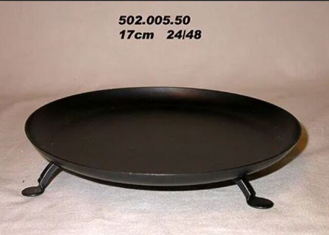 Kerzenteller, Obstschale, Schale, Metall ca. 20 cm für Obst, Gebäck