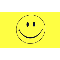 Flagge SMILEY gelb 90 x 150 cm mit 2 Messingösen  Flagge Fahne Smiley Lachen Lächelndes Gesicht Mottoflagge Hissflagge