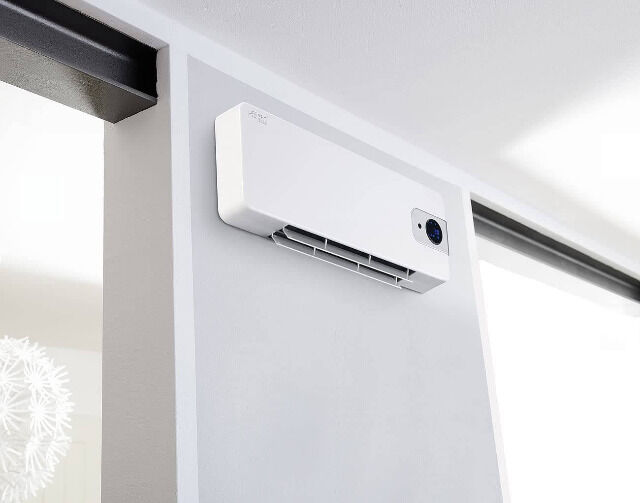 Sichler Keramik Wandheizlüfter LV-820.w mit digitalem Thermostat, Oszillation, 2.000 W Standheizung, Ventilator, Heizkörper