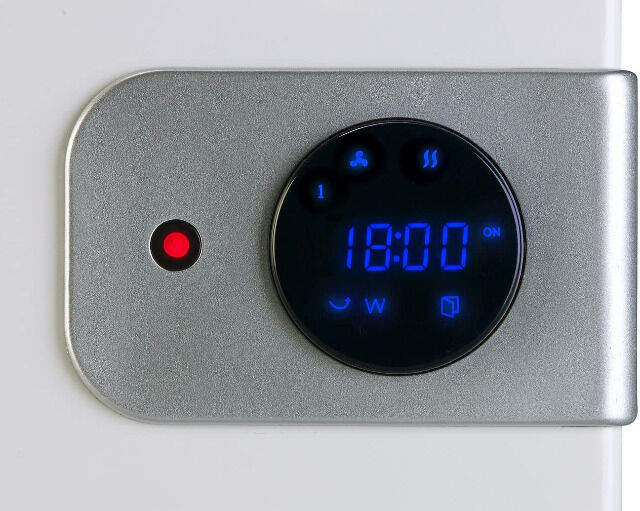 Sichler Keramik Wandheizlüfter LV-820.w mit digitalem Thermostat, Oszillation, 2.000 W Standheizung, Ventilator, Heizkörper