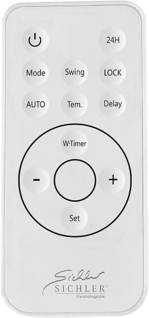 Sichler Keramik Wandheizlüfter LV-820.w mit digitalem Thermostat, Oszillation, 2.000 W Standheizung, Ventilator, Heizkörper