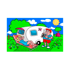 Flagge CAMPING 90 x 150 cm Outdoor, Fahne Campingplatz, Zelten, Wohnwagen Urlaub Campen Flagge Motivflagge