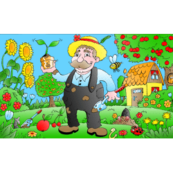 Flagge GARTENFREUND 90 x 150cm mit 2 Messingösen Gärtner Garten Schrebergarten Freizeit Fahne Flagge Mottoflagge Hissflagge