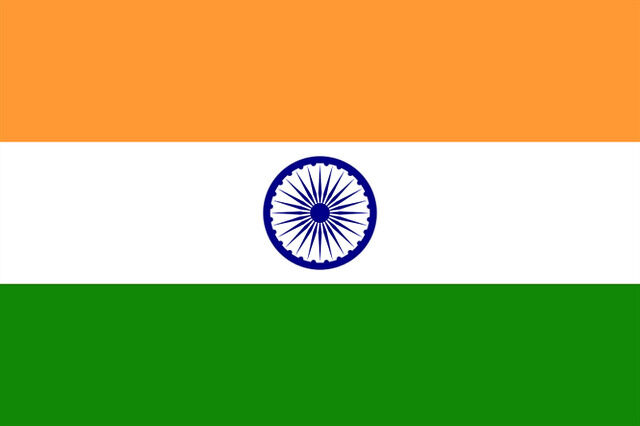 XXL Flagge Indien 250 x 150 cm mit 3 Ösen 100g/m² Stoffgewicht india Neu Dehli Dehli Kalkutta Indien Fahne Flagge Riesenflagge 