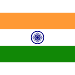 XXL flag India 250 x 150 cm with 3 eyelets 100g/m² fabric weight india New Dehli Dehli Calcutta India flag flag giant flag 
