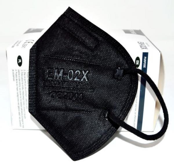 FFP2 Masken Halbmasken - Schutz CE 2841 geprüft in schwarz