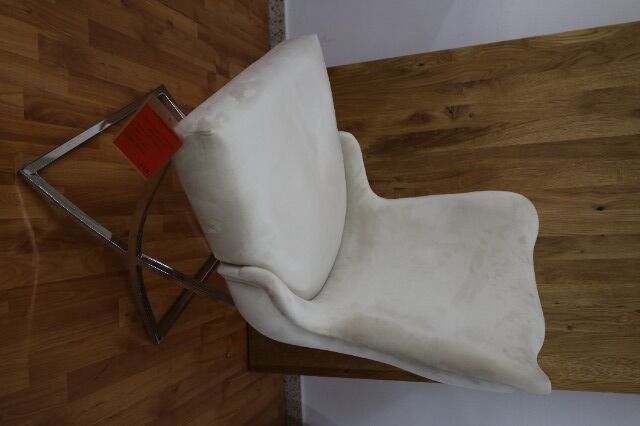 Esszimmerstuhl + Samt Stoff+ Metall Gestell + Chester 
