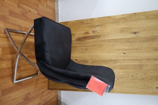 Esszimmerstuhl + Samt Stoff+ Metall Gestell + Chester 