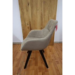 Armlehnenstuhl Stuhl +Drehbar +Massivholz +Rück-Dreh-Funktion