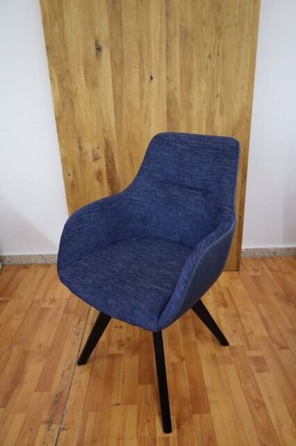 Armlehnenstuhl Stuhl +Drehbar +Massivholz +Rück-Dreh-Funktion