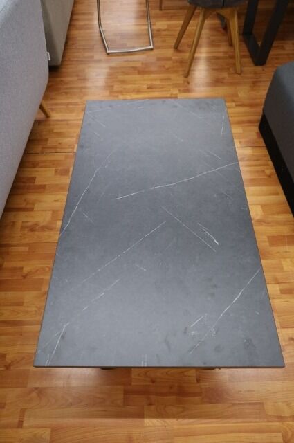 Couchtisch Tisch + Marmor Optik schwarz oder weiß Neu auf Lager