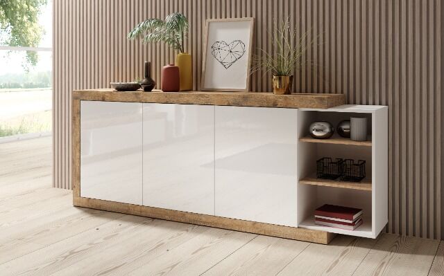 Sideboard chest of drawers + soft close + shelf edges + new in stock