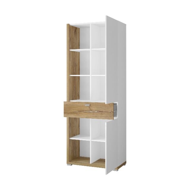 Vitrine Hochkommode + Soft Close + Holz Optik + Neu auf Lager