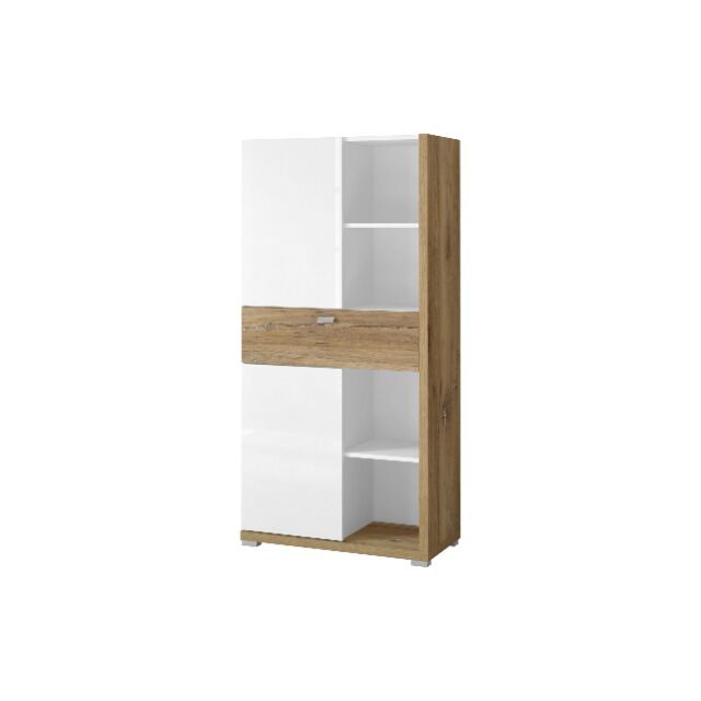 Vitrine Hochkommode + Soft Close + Holz Optik + Neu auf Lager