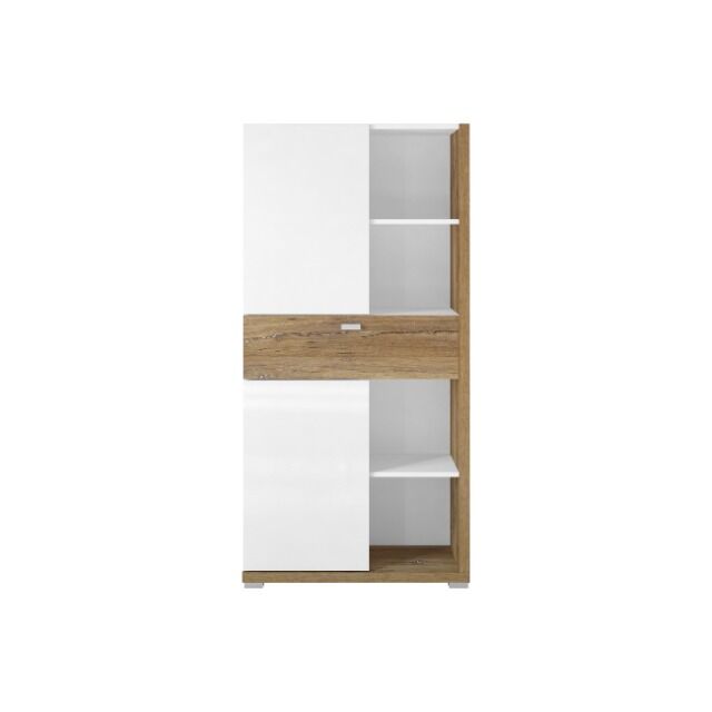 Vitrine Hochkommode + Soft Close + Holz Optik + Neu auf Lager