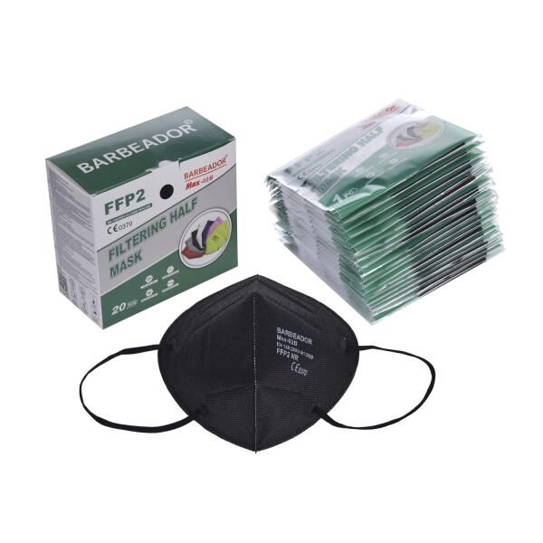 FFP2 Masken Halbmasken - Schutz CE 0370 schwarz