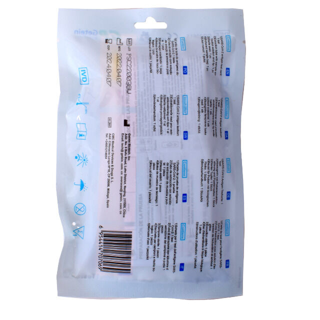 Getein Corona Schnelltest Covid19 Kolloidales Gold Selbsttest Laientest BfArM MHD bis 04/2024 einzeln verpackt