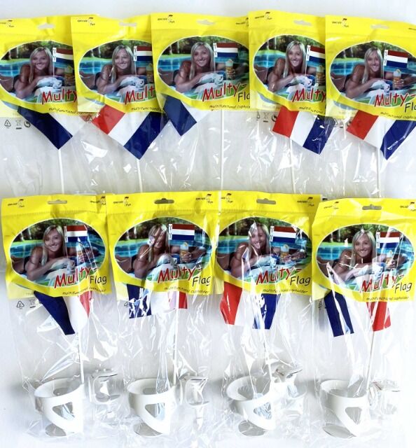 Getränkehalter / Flaggenhalter mit Länderfahnen, Großhandel Restposten