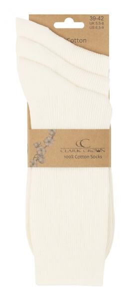 Clark Crown® Herren PREMIUM Baumwoll Socken aus 100% Baumwolle im 3er Pack