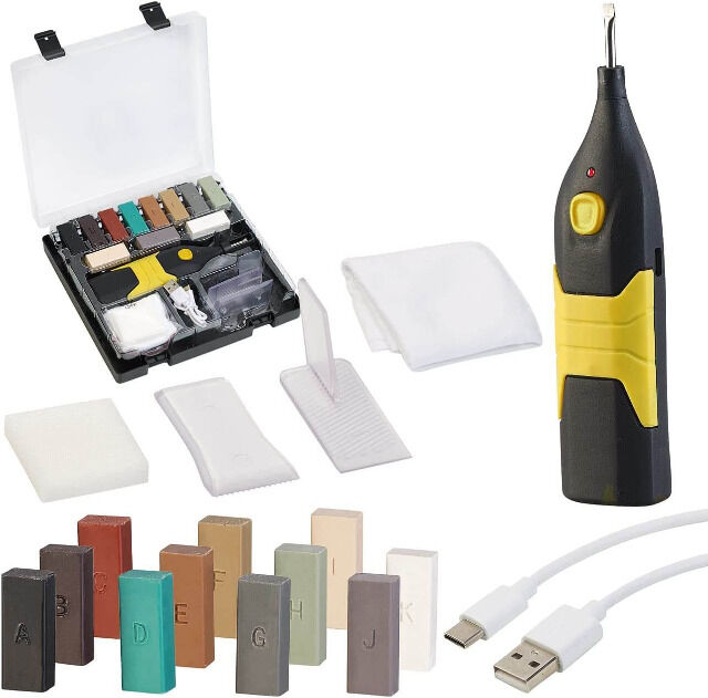 AGT WRS-15.fks Keramik Fliesenreparatur Sets für Heimwerker, Handwerker Steingut Blumentöpfe Naturstein Marmor Kacheln Wachsschmelzer